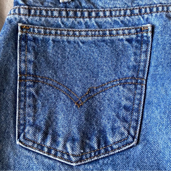 Vintage Orange Tab Levis 505 Jeans Mens 34x32 Blue Straight Leg - Picture 6 of 8